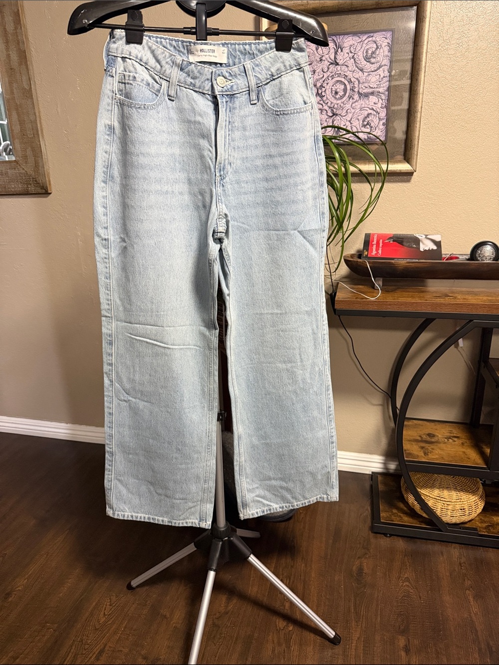 Hollister Light Blue Wide-Leg Jeans